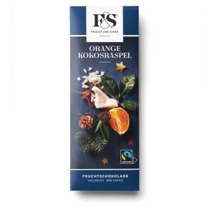 Vollmilch Orange-Kokosraspel