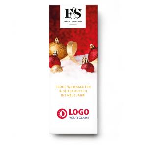 Fruchtschokolade mit F&S Logo Fruchtschokolade mit F&S Logo