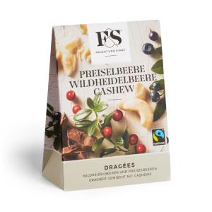 Preiselbeeren, Wildheidel- beeren und Cashews