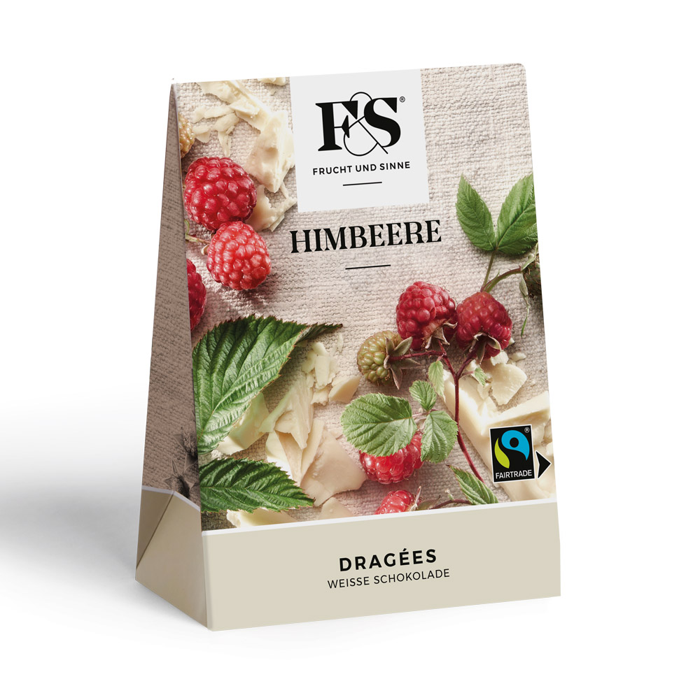Himbeeren dragiert in Weißer Schokolade